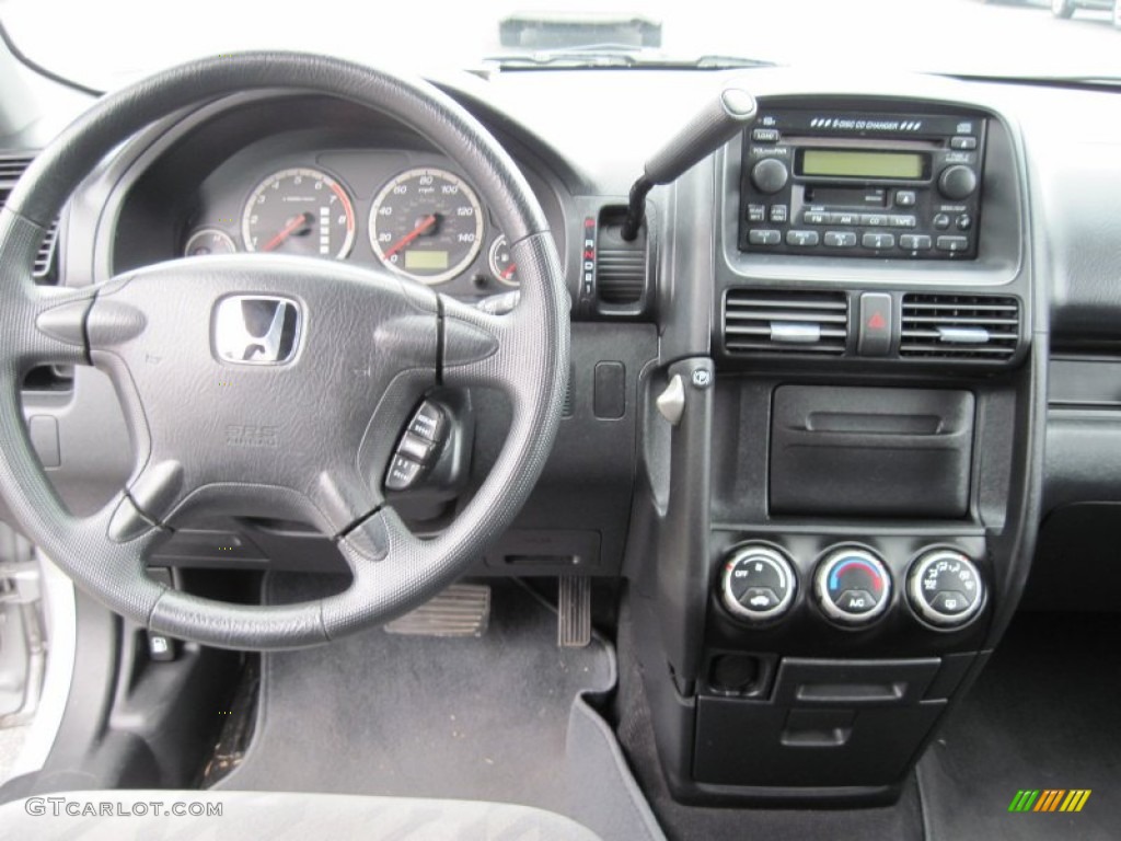 2003 Honda CR-V EX 4WD Gray Dashboard Photo #77792393