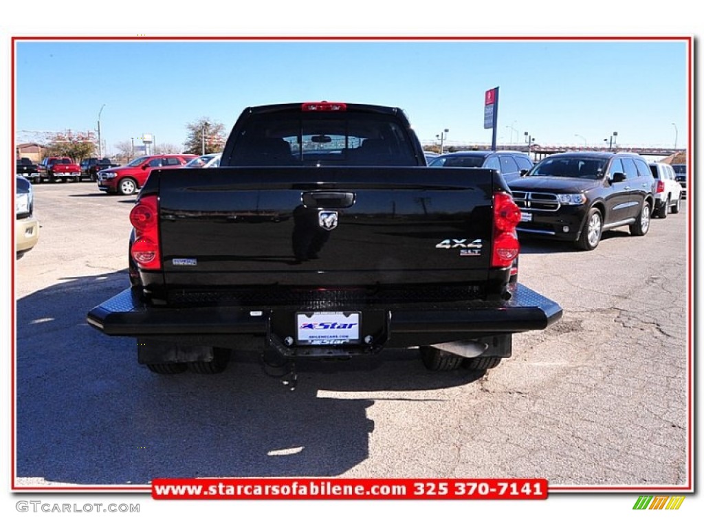 2009 Ram 3500 SLT Mega Cab 4x4 Dually - Brilliant Black Crystal Pearl / Medium Slate Gray photo #9
