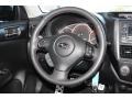 Carbon Black 2011 Subaru Impreza WRX Limited Sedan Steering Wheel