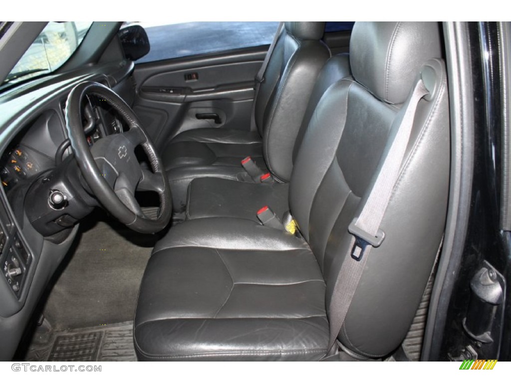 2004 Silverado 1500 LS Extended Cab - Black / Dark Charcoal photo #14