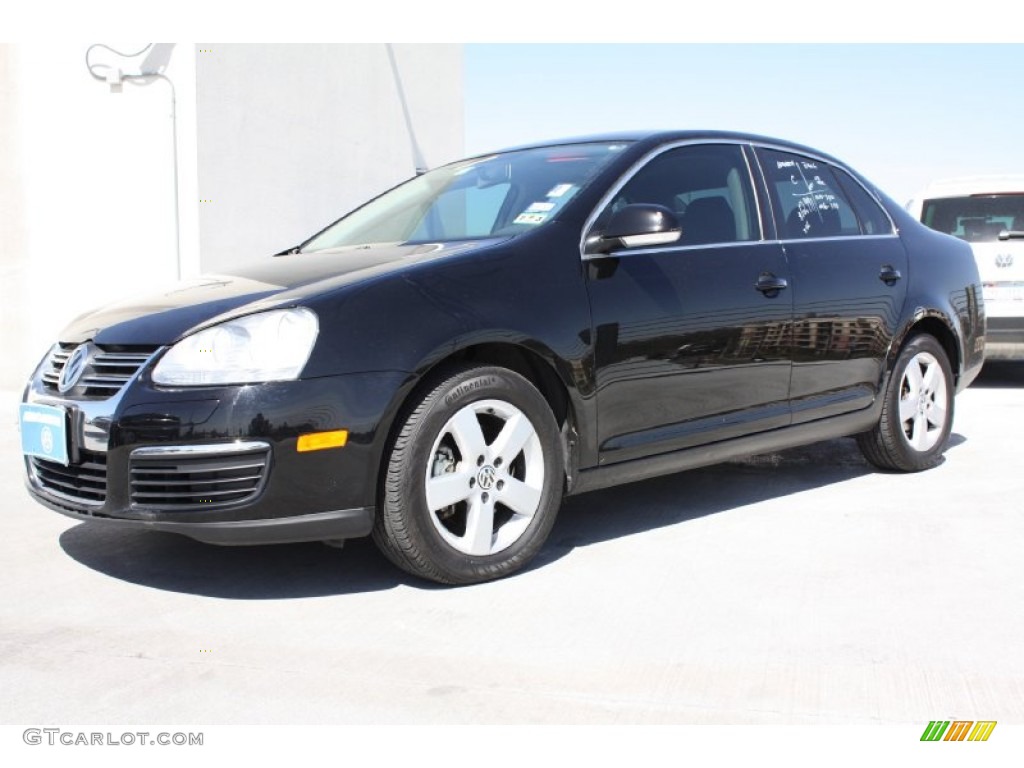 Black Uni 2009 Volkswagen Jetta SE Sedan Exterior Photo #77794223