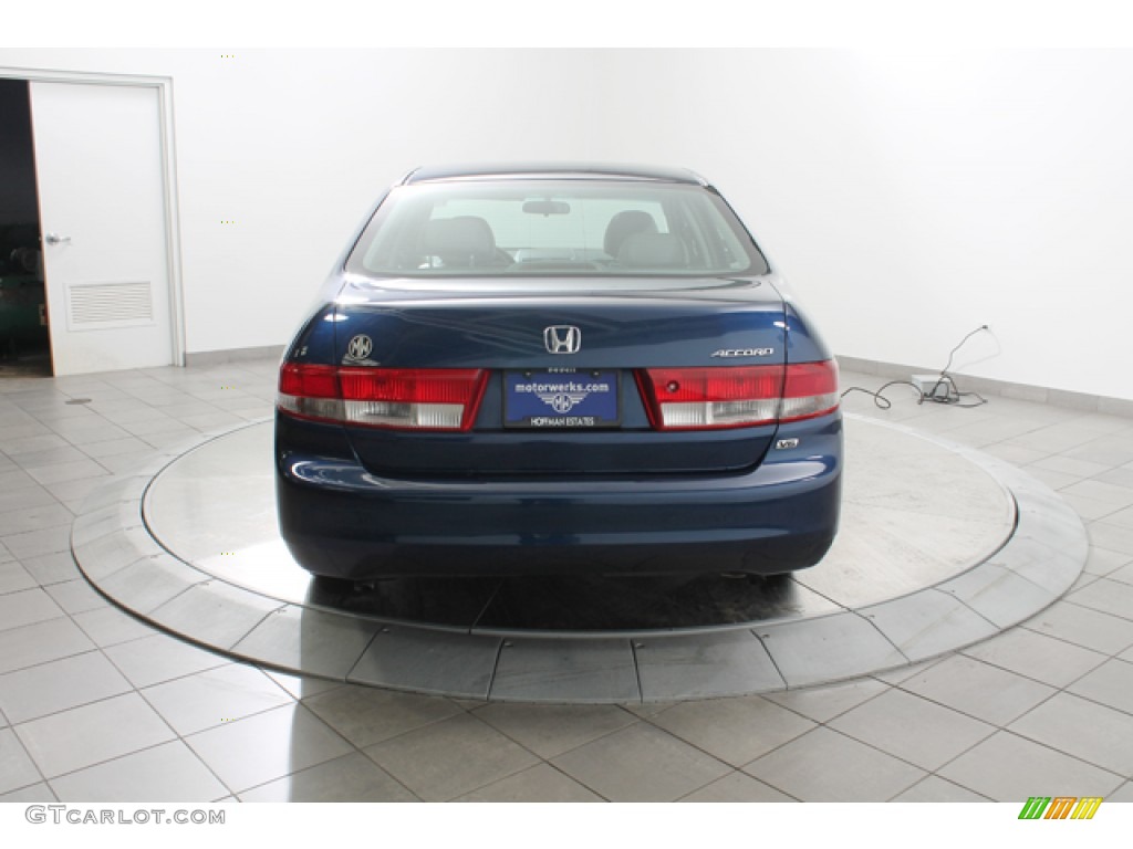2003 Accord EX V6 Sedan - Eternal Blue Pearl / Gray photo #4