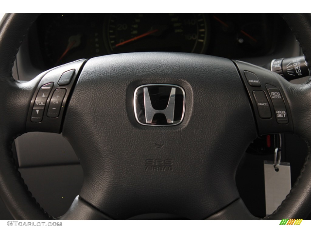 2003 Accord EX V6 Sedan - Eternal Blue Pearl / Gray photo #8