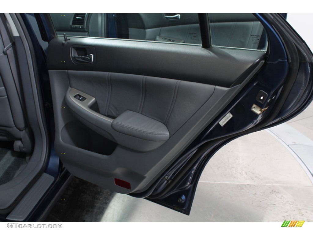 2003 Accord EX V6 Sedan - Eternal Blue Pearl / Gray photo #14