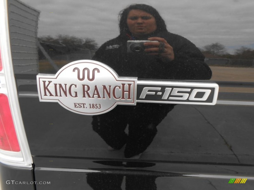 2013 F150 King Ranch SuperCrew - Tuxedo Black Metallic / King Ranch Chaparral Leather photo #6