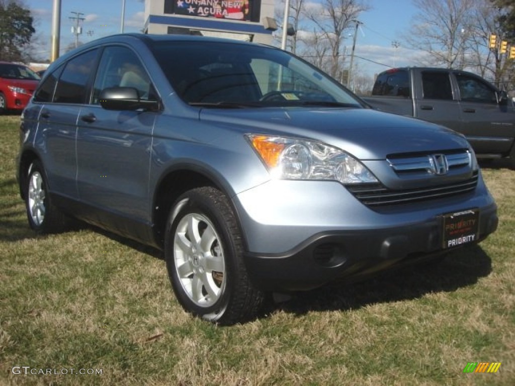 Glacier Blue Metallic 2007 Honda CR-V EX 4WD Exterior Photo #77797037