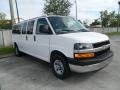 2011 Summit White Chevrolet Express LT 3500 Extended Passenger Van  photo #3