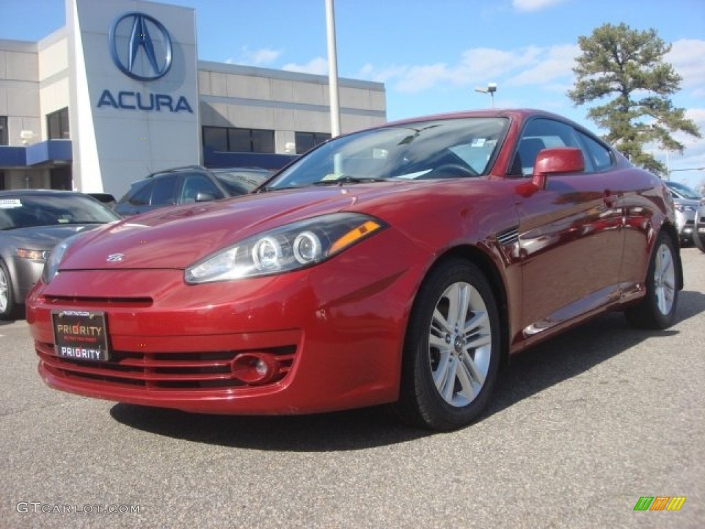 2007 Tiburon GS - Redfire Pearl / Black photo #1