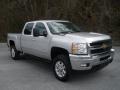 2011 Sheer Silver Metallic Chevrolet Silverado 2500HD LTZ Crew Cab 4x4  photo #1