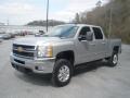 2011 Sheer Silver Metallic Chevrolet Silverado 2500HD LTZ Crew Cab 4x4  photo #16