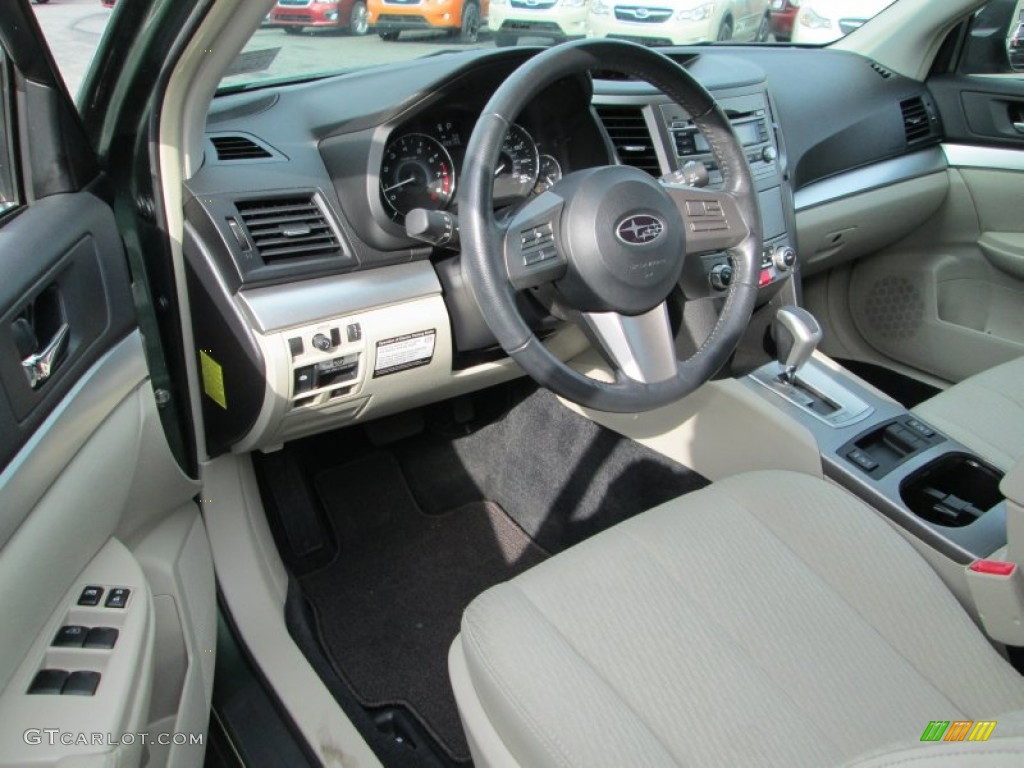 Warm Ivory Interior 2010 Subaru Outback 3.6R Premium Wagon Photo #77798976
