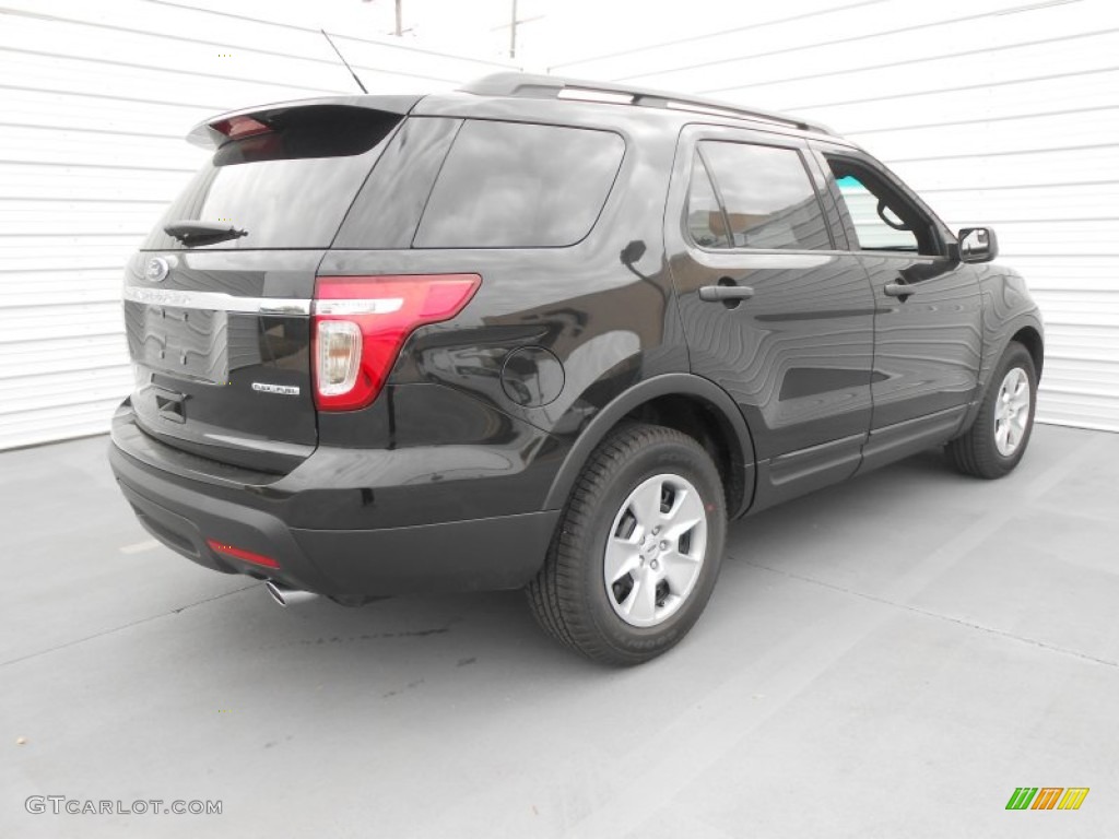 2013 Explorer FWD - Tuxedo Black Metallic / Medium Light Stone photo #4