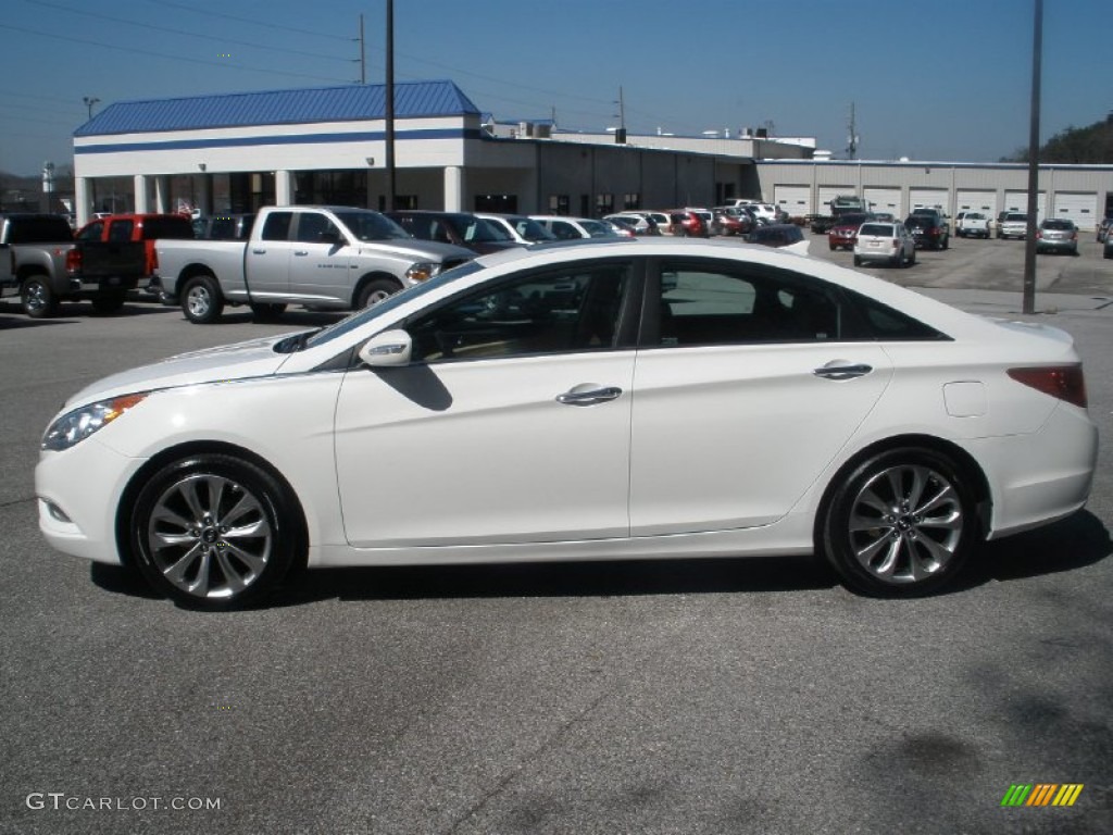2011 Sonata Limited 2.0T - Pearl White / Camel photo #12