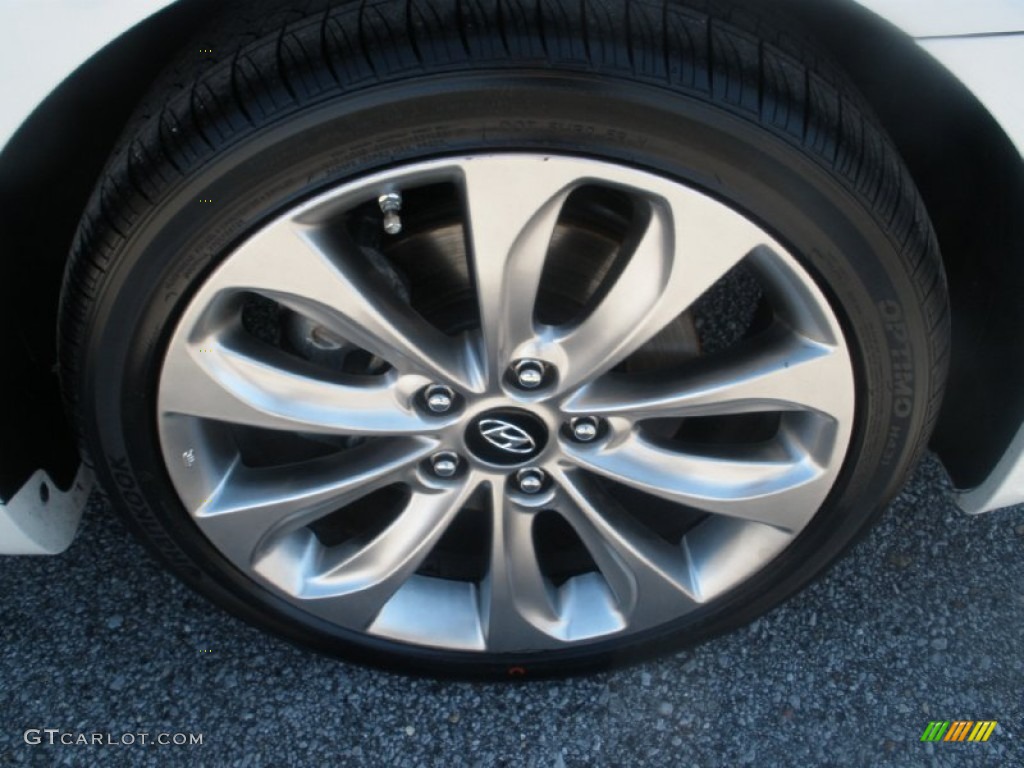 2011 Sonata Limited 2.0T - Pearl White / Camel photo #15