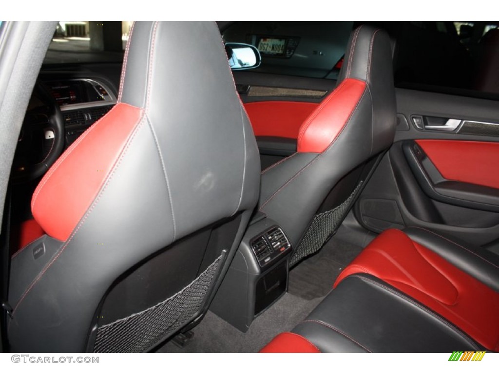 Black/Red Interior 2010 Audi S4 3.0 quattro Sedan Photo #77799941