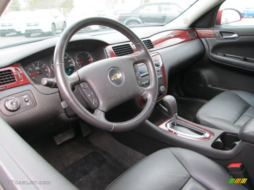 Ebony Interior 2009 Chevrolet Impala LT Photo #77800094