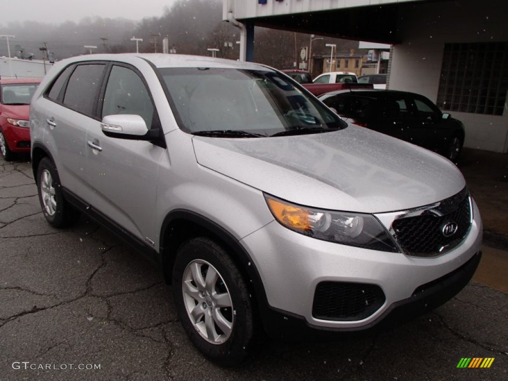 Bright Silver 2013 Kia Sorento LX AWD Exterior Photo #77800343
