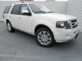 2013 White Platinum Tri-Coat Ford Expedition Limited  photo #1