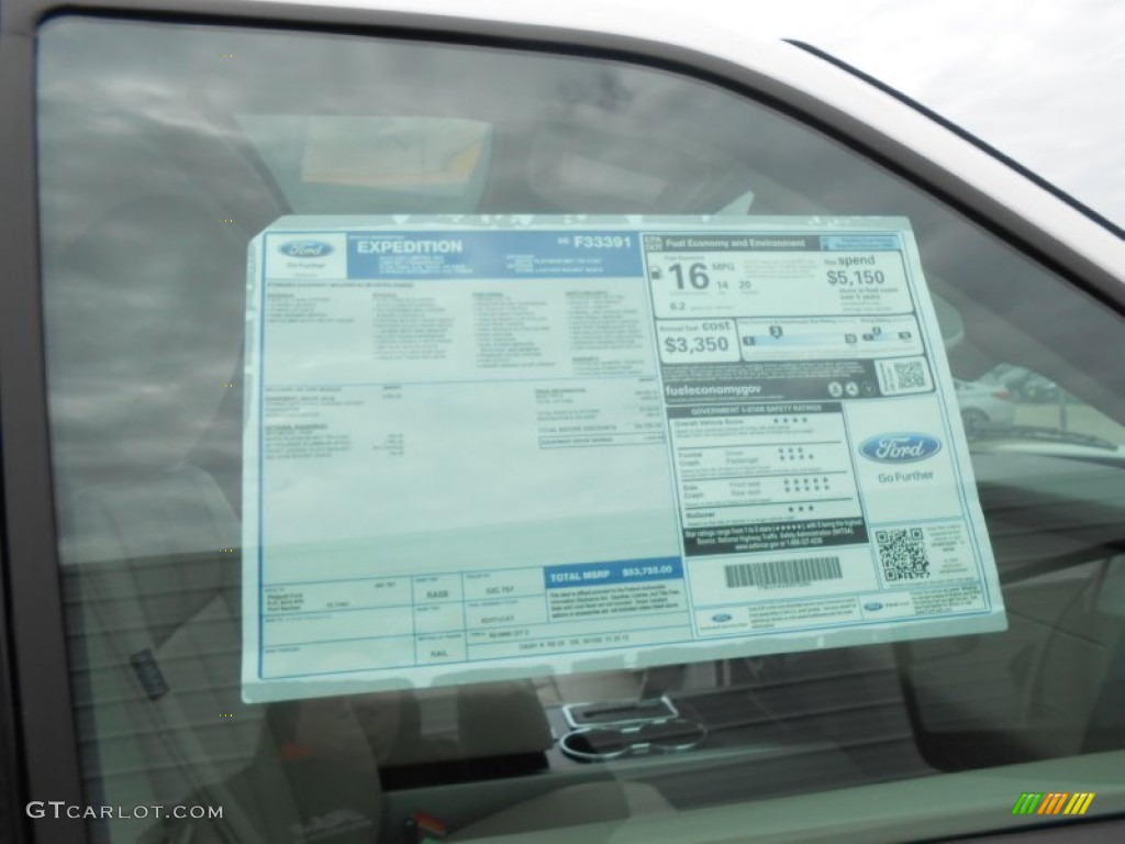 2013 Ford Expedition Limited Window Sticker Photo #77801258