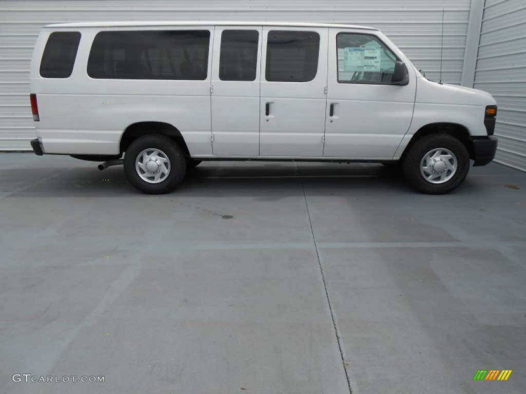2013 E Series Van E350 XL Extended Passenger - Oxford White / Medium Flint photo #3