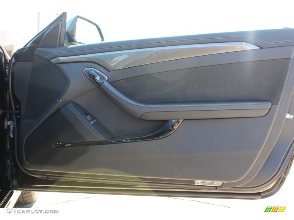 2012 Cadillac CTS -V Coupe Ebony/Ebony Door Panel Photo #77801439