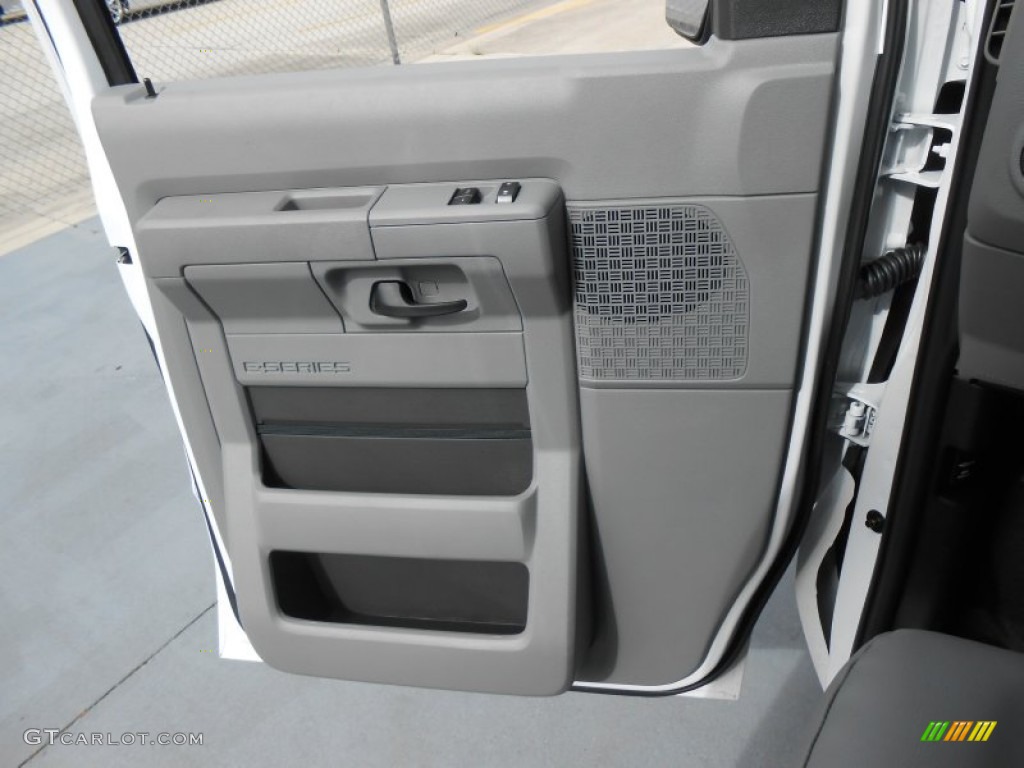 2013 Ford E Series Van E350 XL Extended Passenger Medium Flint Door Panel Photo #77801705