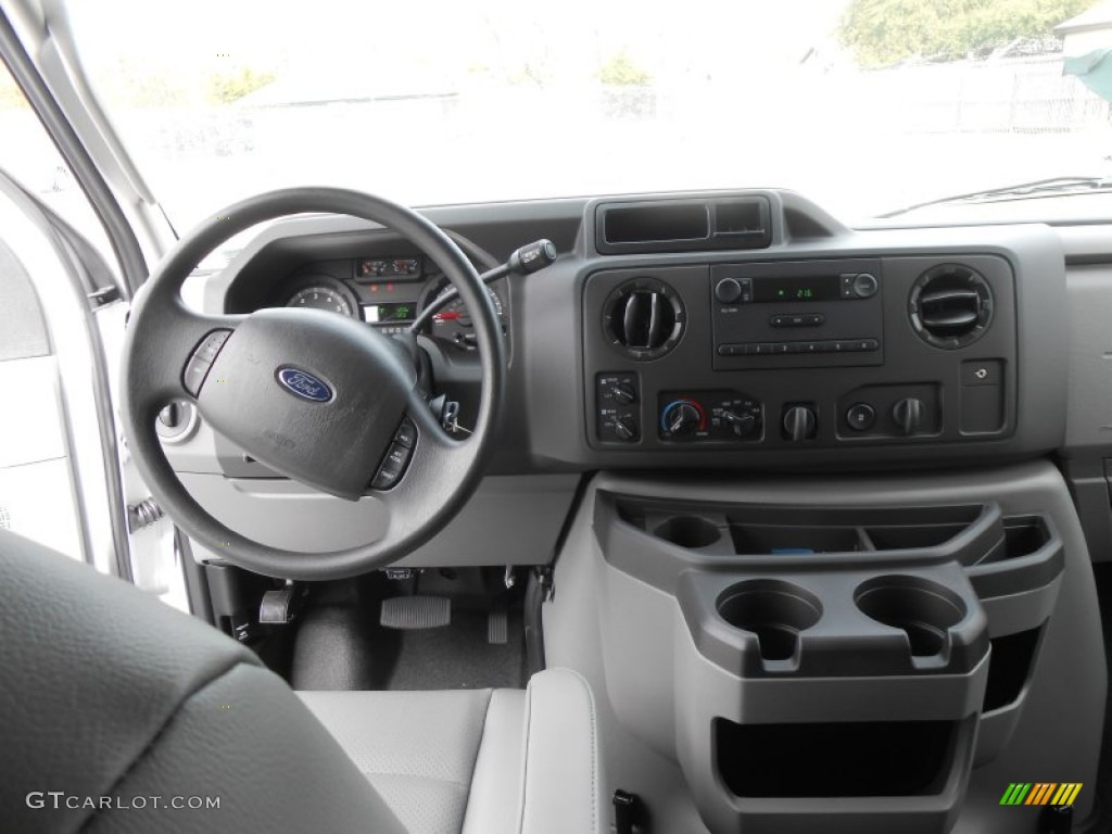 2013 Ford E Series Van E350 XL Extended Passenger Medium Flint Dashboard Photo #77801741