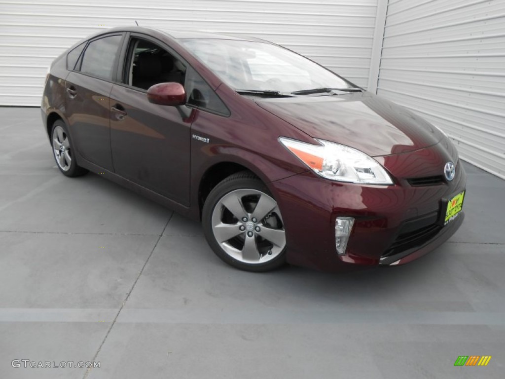 2013 Prius Persona Series Hybrid - Dark Cherry Pearl / Dark Gray photo #1