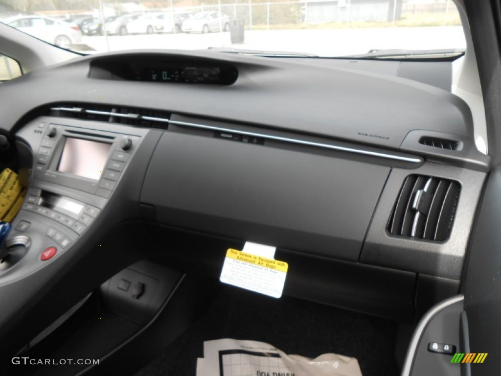 2013 Toyota Prius Persona Series Hybrid Dark Gray Dashboard Photo #77802296