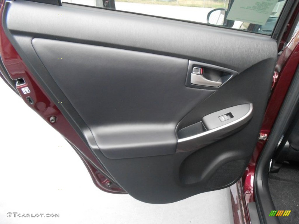 2013 Toyota Prius Persona Series Hybrid Dark Gray Door Panel Photo #77802308