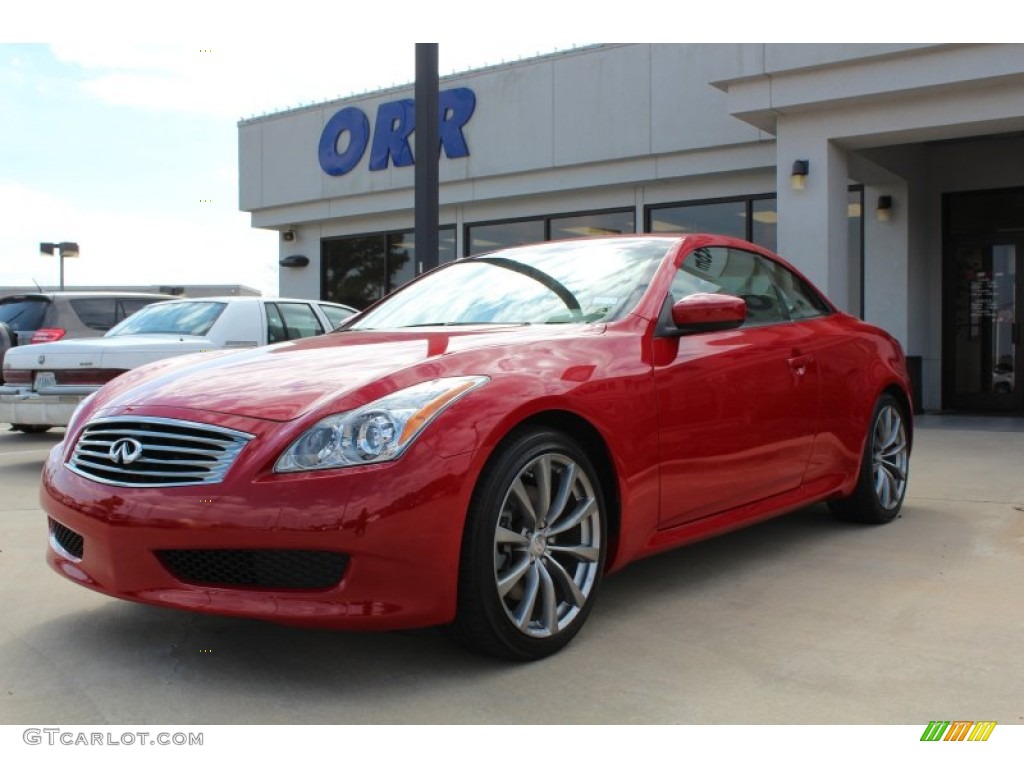 2010 G 37 Convertible - Vibrant Red / Wheat photo #1