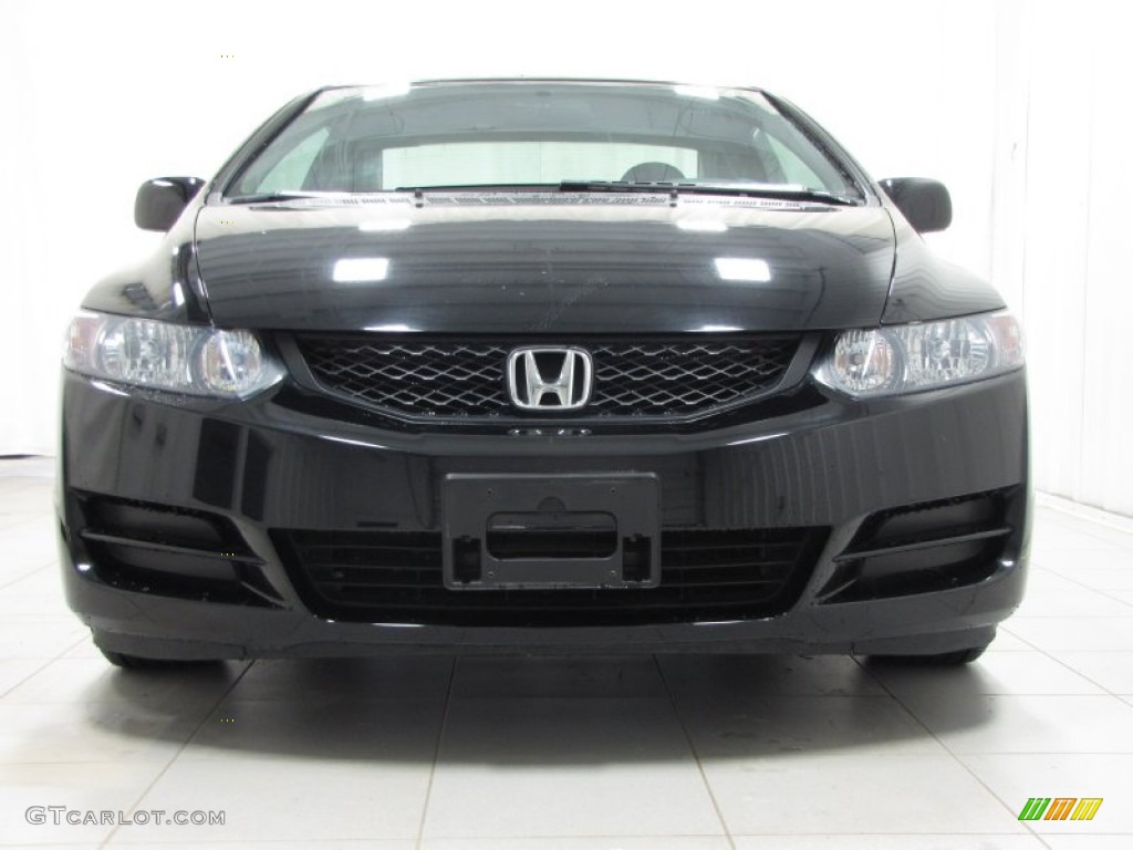 2010 Civic EX Coupe - Crystal Black Pearl / Black photo #2