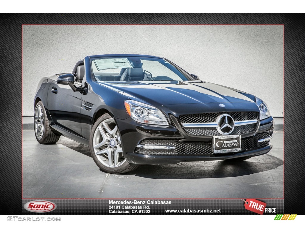 2013 SLK 250 Roadster - Black / Black photo #1