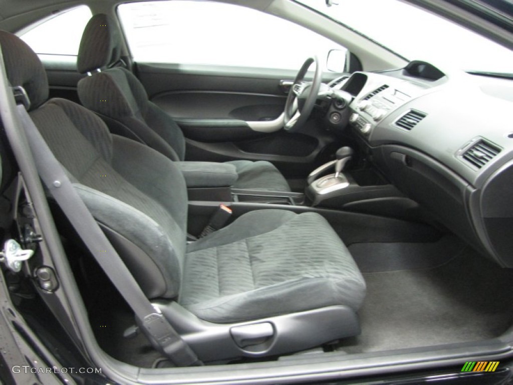 2010 Civic EX Coupe - Crystal Black Pearl / Black photo #8
