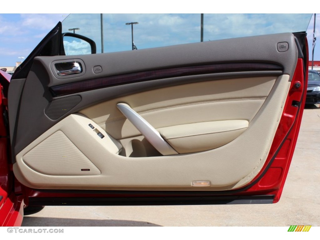 2010 Infiniti G 37 Convertible Wheat Door Panel Photo #77802698