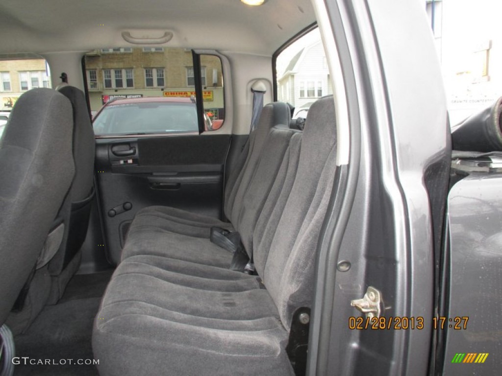 2003 Dakota SXT Quad Cab 4x4 - Graphite Metallic / Dark Slate Gray photo #8