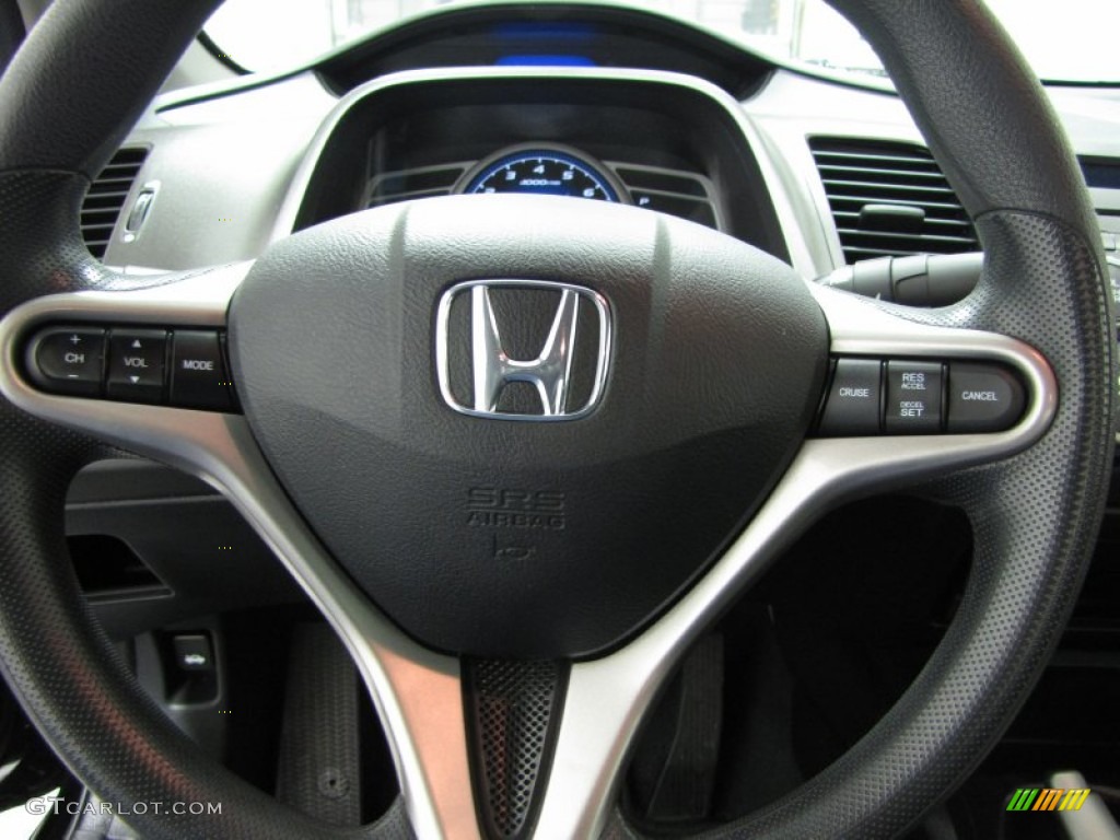 2010 Civic EX Coupe - Crystal Black Pearl / Black photo #12