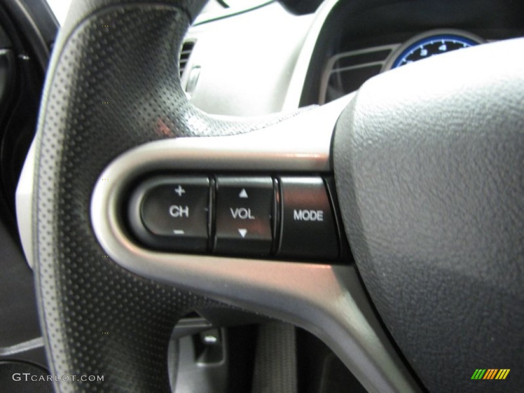 2010 Civic EX Coupe - Crystal Black Pearl / Black photo #13