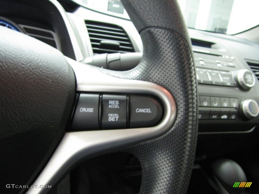 2010 Civic EX Coupe - Crystal Black Pearl / Black photo #14