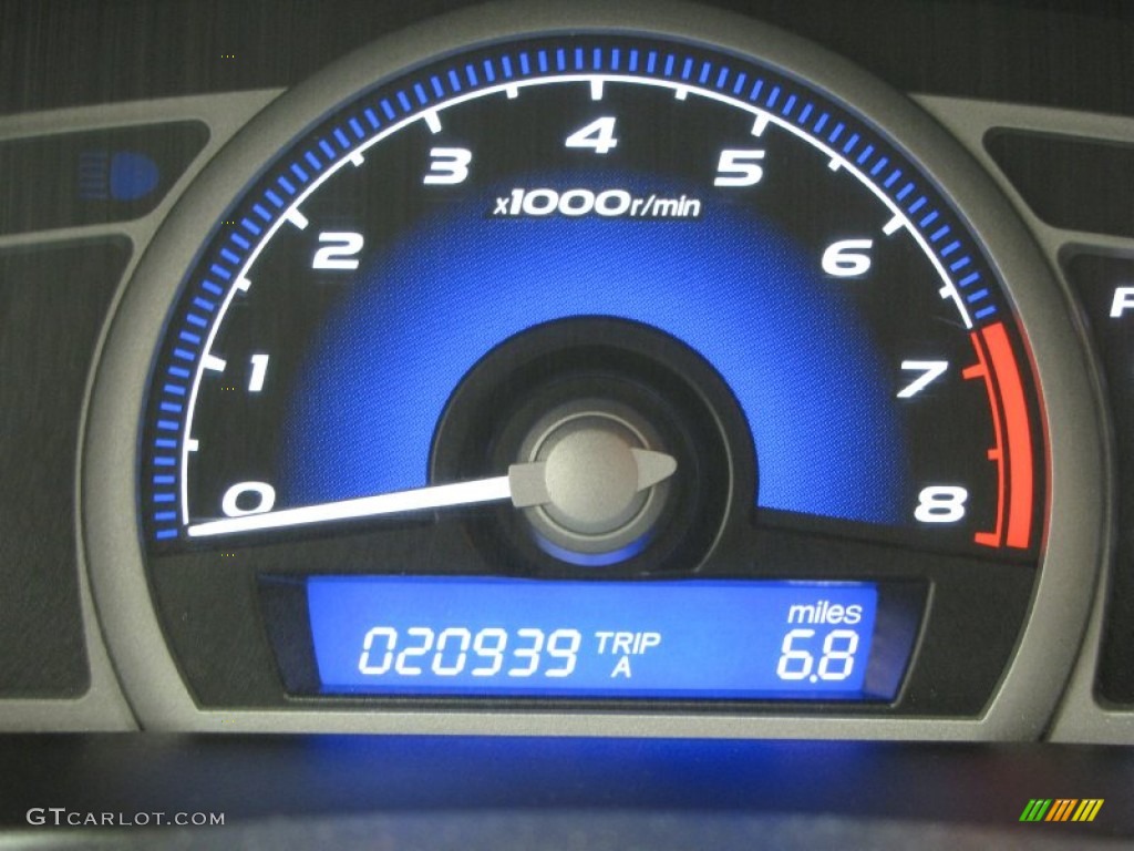 2010 Civic EX Coupe - Crystal Black Pearl / Black photo #18