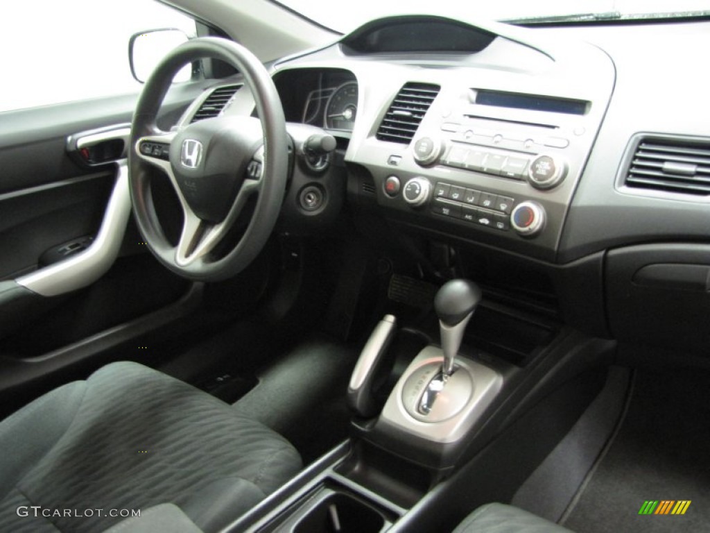 2010 Civic EX Coupe - Crystal Black Pearl / Black photo #19