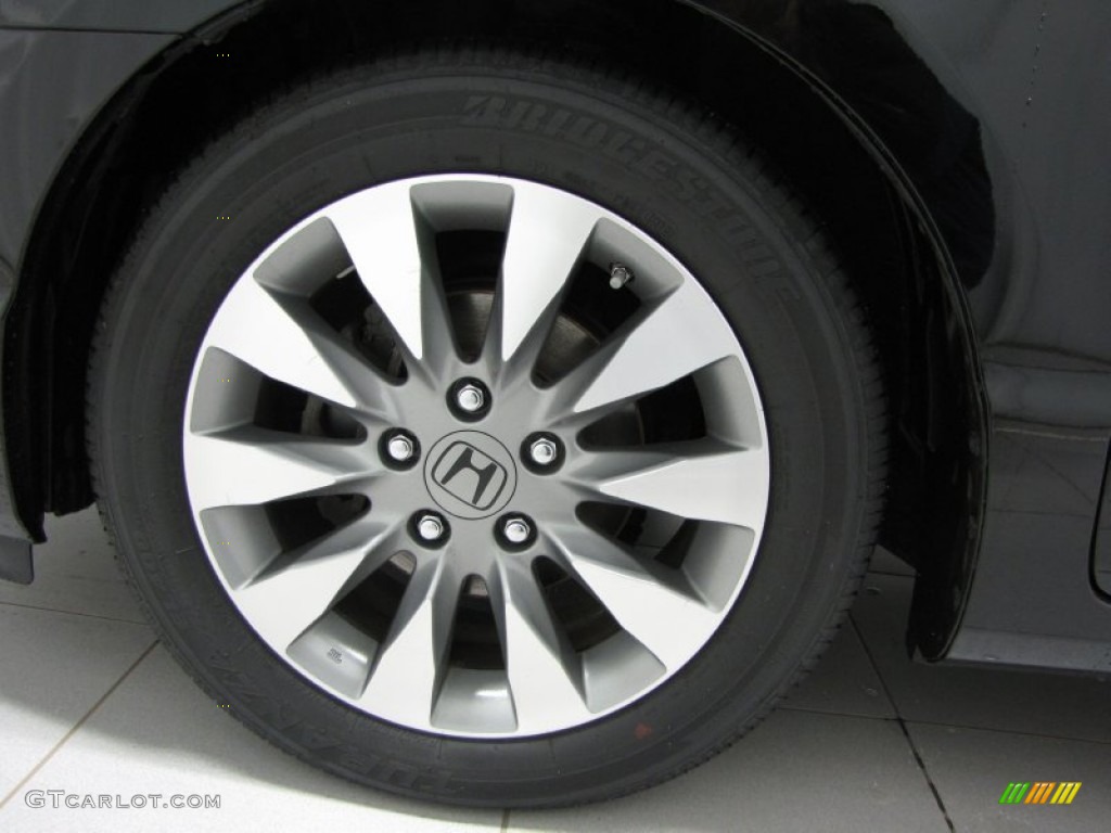 2010 Civic EX Coupe - Crystal Black Pearl / Black photo #22