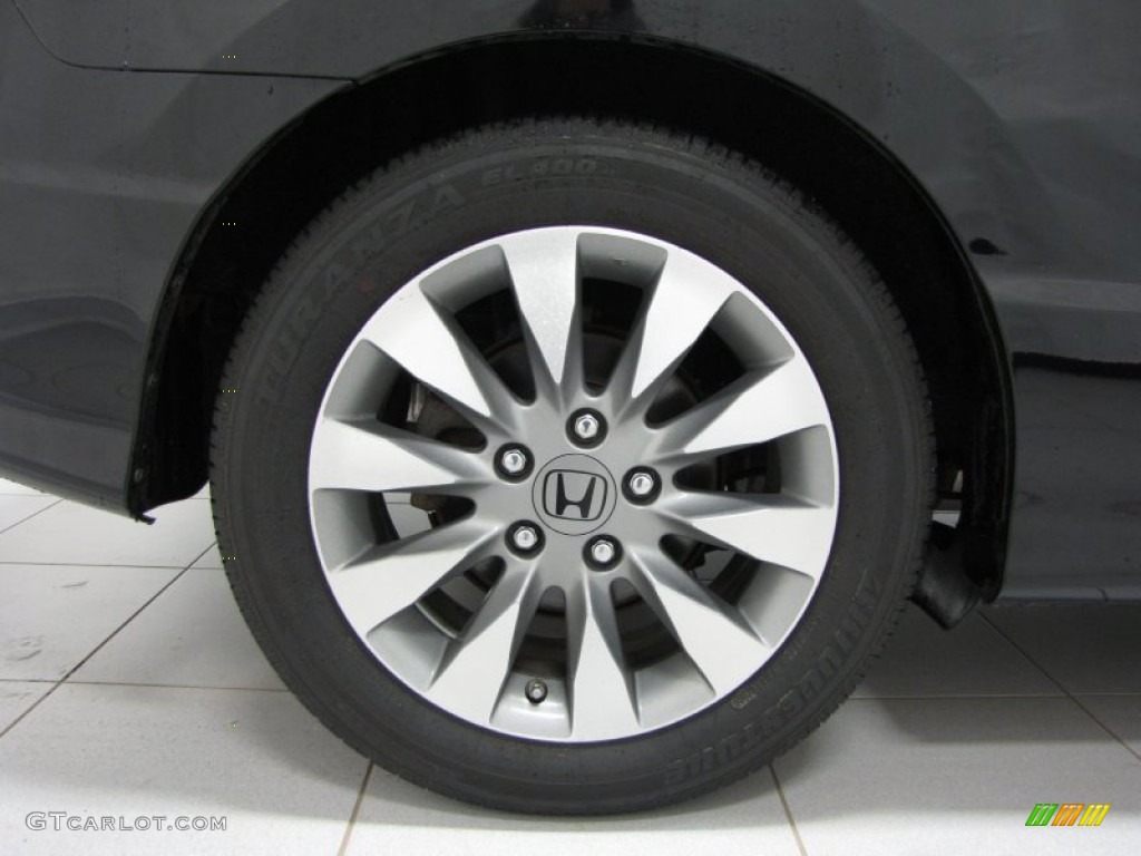 2010 Civic EX Coupe - Crystal Black Pearl / Black photo #24