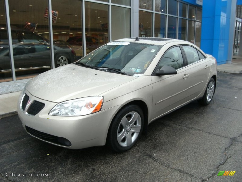 Gold Mist Metallic 2009 Pontiac G6 Sedan Exterior Photo #77803478
