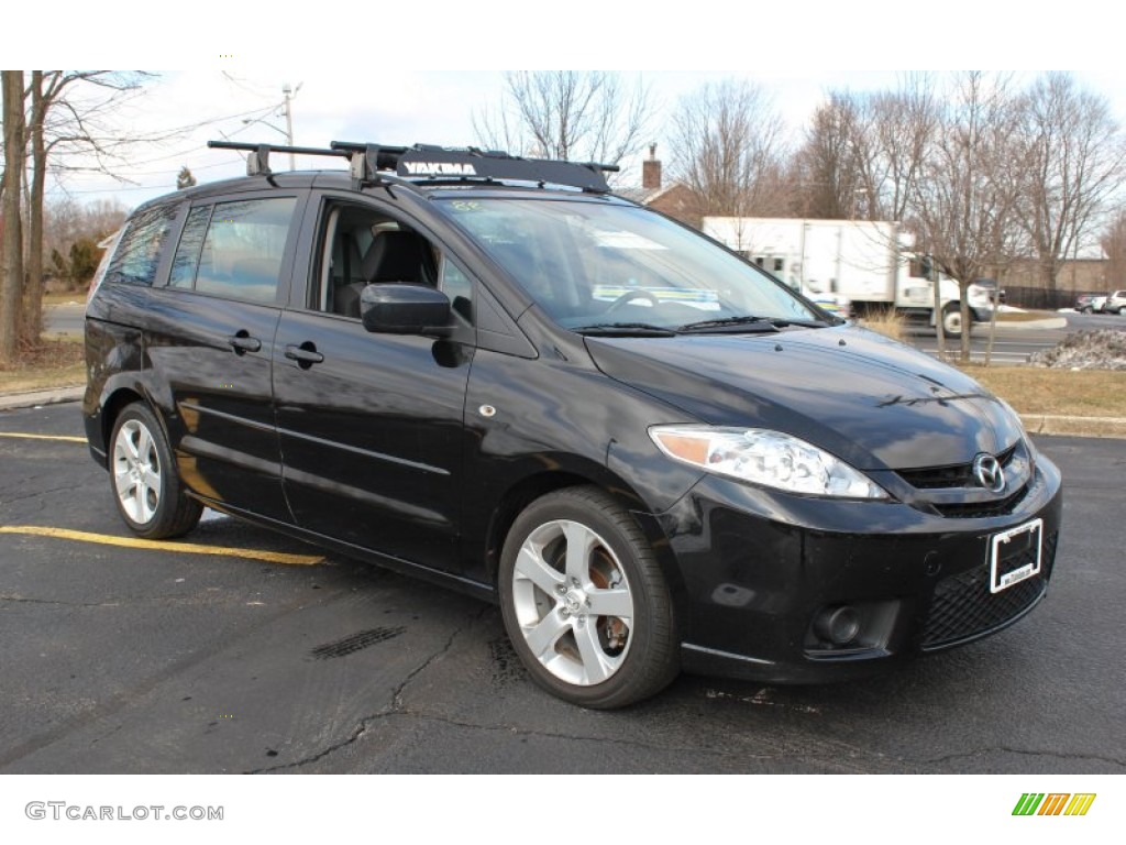 Brilliant Black 2007 Mazda MAZDA5 Sport Exterior Photo #77804882