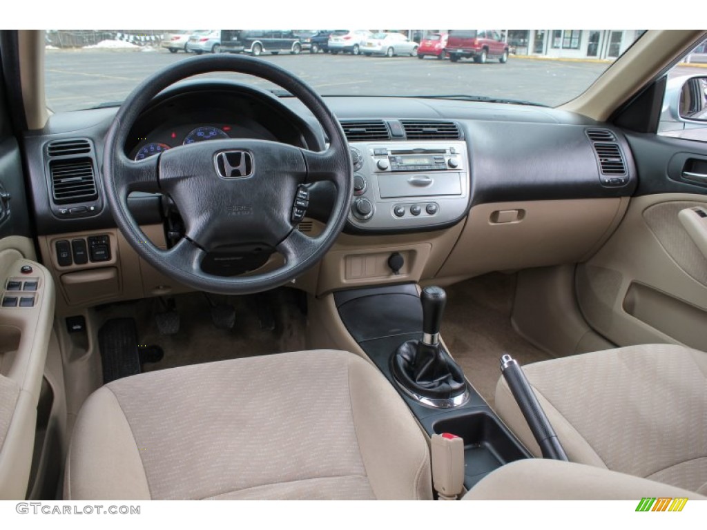 Beige Interior 2003 Honda Civic Hybrid Sedan Photo #77805761