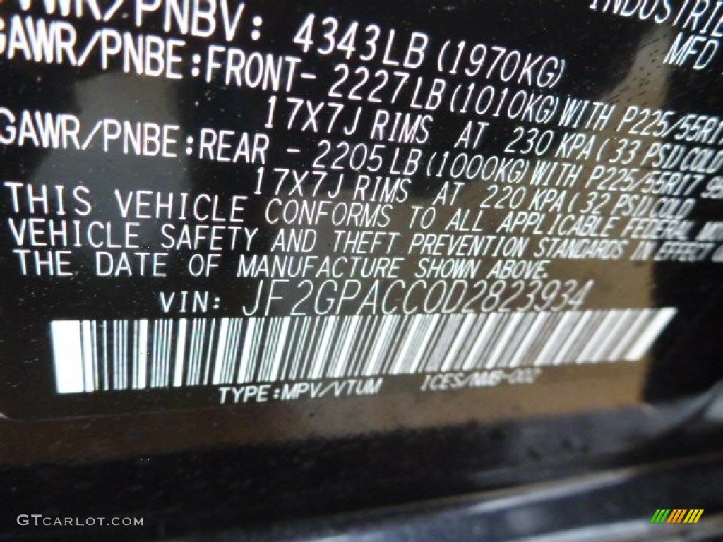 2013 XV Crosstrek 2.0 Premium - Dark Gray Metallic / Black photo #18