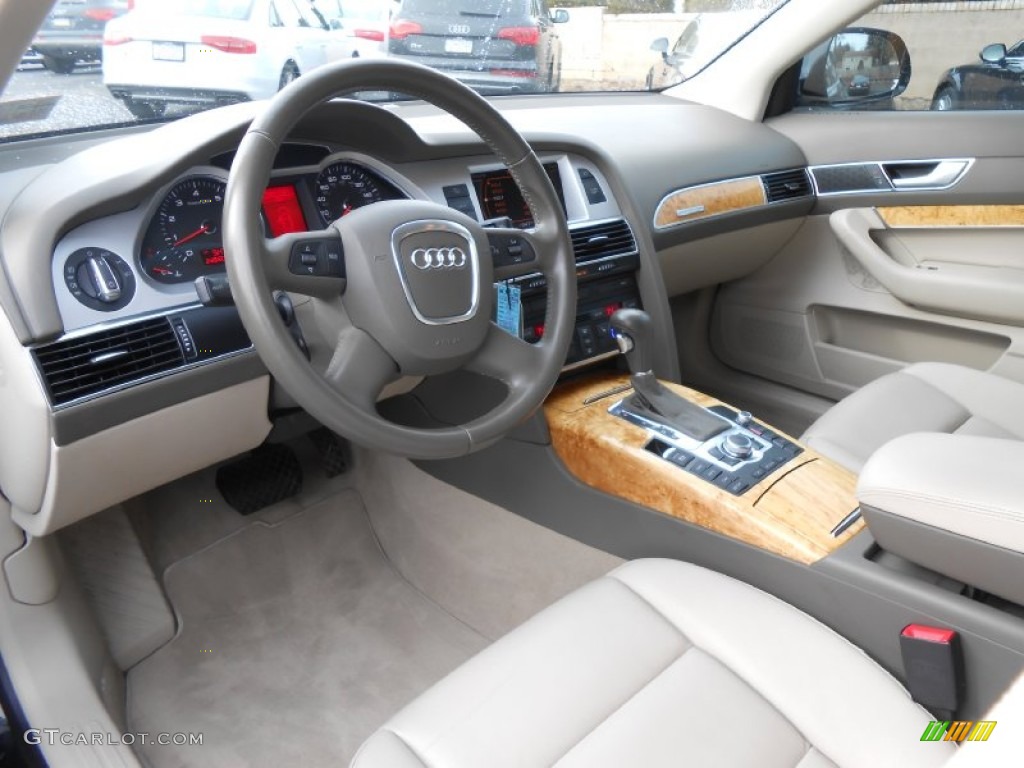Cardamom Beige Interior 2009 Audi A6 3.0T quattro Sedan Photo #77806421