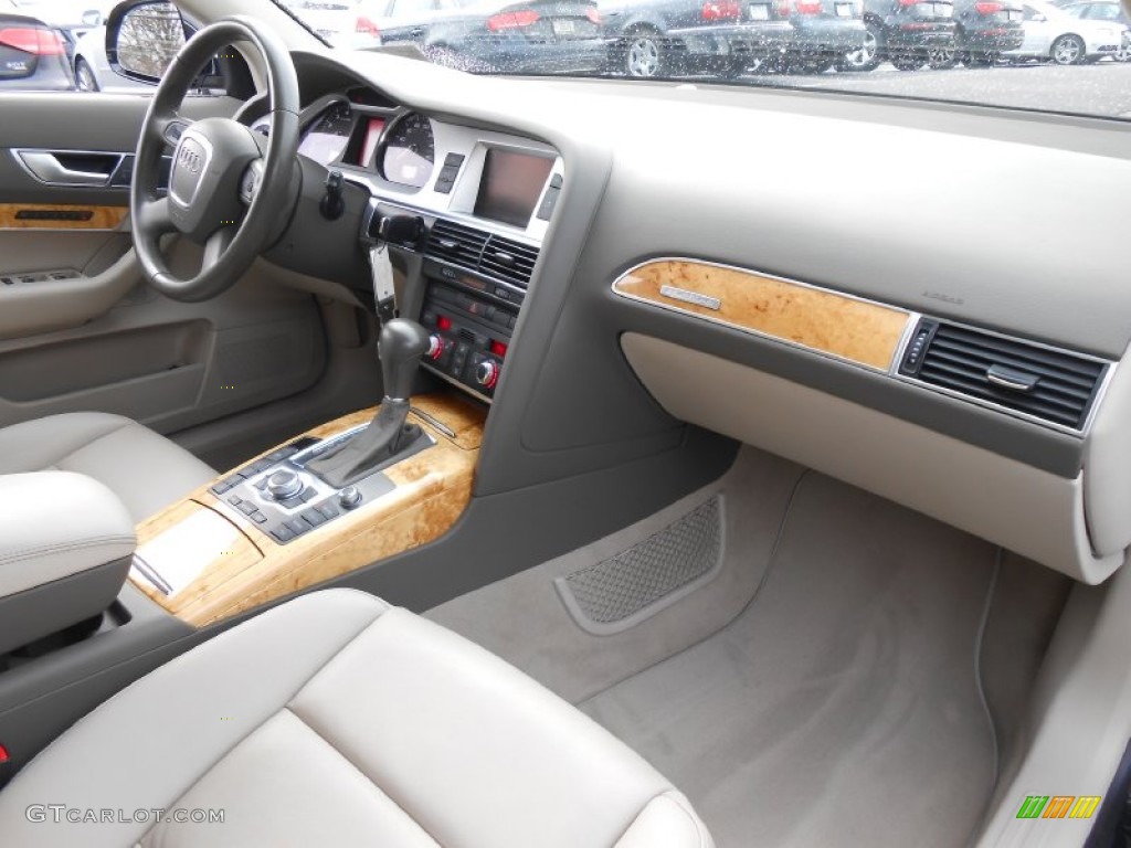 2009 Audi A6 3.0T quattro Sedan Cardamom Beige Dashboard Photo #77806496