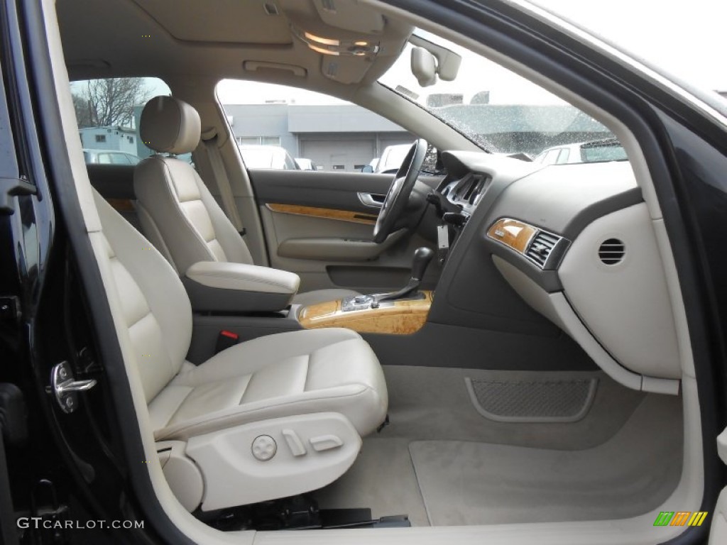 Cardamom Beige Interior 2009 Audi A6 3.0T quattro Sedan Photo #77806508